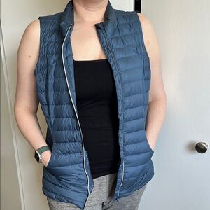 Women's Blue Puffer Vest